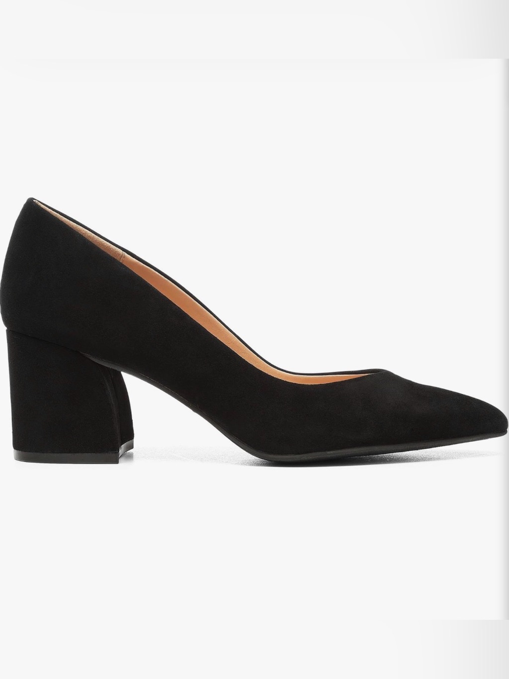 Nydj | Black Suede Block Heel Pump | Size 7